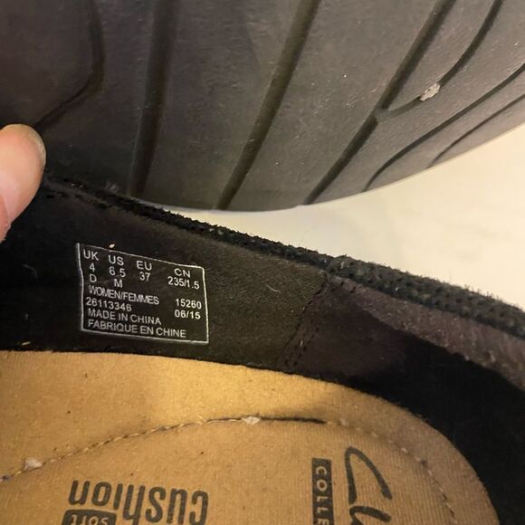 Shiny black zipper ankle boots size 6.5 - Picture 5 of 5